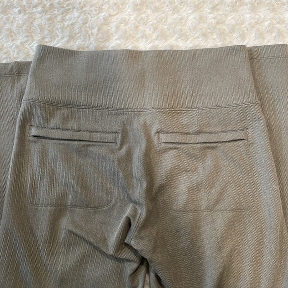 Never worn. Athleta khaki work pants. Size MT. Flare. Super soft and stretchy. - Picture 5 of 6